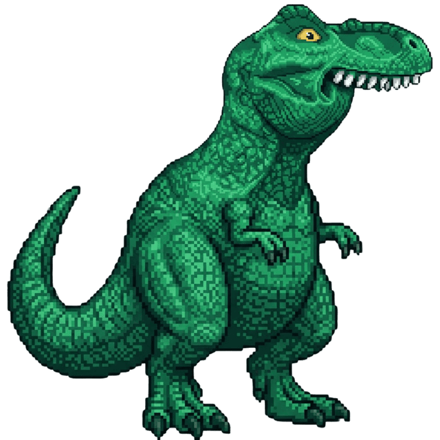 Fefer the dinosaur mascot